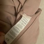 Alphalete Long Sleeve Light Tan / Mauve Colored Workout Crop Top Photo 7