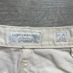 Lucky Brand Mid Rise Wide Leg Crop Cream Denim Pants Size 2/26 Photo 1