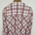 Veronica Beard  Della Plaid Ruched Dress‎ White Pink Tie Front Shirt Dress Size 4 Photo 13
