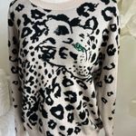 Rebecca Taylor Jacquard Print Pullover Long Sleeve Wool Sweater Photo 4
