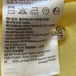 H&M  Dress Yellow White Retro Floral Pleated Top Sleeveless Open Keyhole Back Photo 8