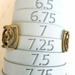 Vintage Brass Openwork rhinestone Cuff Bracelet Photo 5