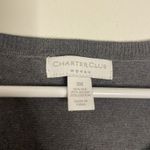 Charter Club  Womens Sleeveless Charcoal Gray Silk Blend Sweater Vest Tank Sz 3X Photo 2