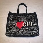 Chi I Love  Black Tote Bag Like New Photo 0