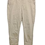 Style & Co  Boyfriend Pull On Stretch Skinny Jeans Khaki Petite Large Women Sz PL Photo 0