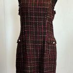 Majorelle Brown and Pink Vintage Sleeveless Tweed Dress Photo 0