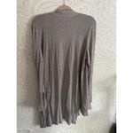 Halston Women's Gray Open Front Cardigan Sweater XL Photo 5