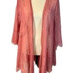 Miami Women’s Pink Lace Cover Up Size L Photo 0