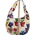Sun And Sand Tote Plants Cactus Flowers Canvas Shoulder Bag Colorful Zip Pocket Purple Photo 6