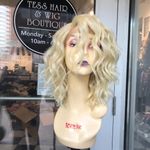 Blonde wavy short bob Lacefront wig 613 2019 Wig Size 10 Photo 2