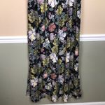 Loft  Women’s Floral Print Multicolor Defined Waist Leg Slits Tank Maxi Dress Photo 2
