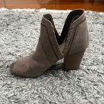 Fergalicious Fergilicious taupe open toe cut out ankle booties size 7 Photo 6