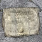 Donna Karan Gold Crossbody Bag with Snakeskin Texture Photo 7