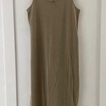 J. JILL Sleeveless Tank Henley Maxi Dress Cotton Minimalist Sleeveless Size S Tan Photo 0