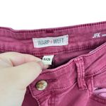 Warp and Weft JFK New York City Skinny Jeans Sangria Red Size 16 x 26 Photo 5