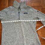 Patagonia women’s 1/4 zip better sweater heather grey sz medium Photo 5