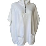 Anthropologie  Angela Quarter-Zip Poncho Pullover, Sz L Photo 4