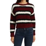 Rag and Bone Robyn Striped Pullover Knit Sweater Black Red Womens Size XXS Photo 3