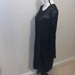 NWT Red Dot Boutique Black Sheer Mesh Long Sleeves Club Sequins Dress Size 1X Photo 4