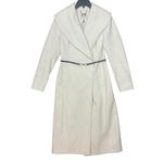River Island NWT Belted Longline Coat in Cream US S 4 Photo 1