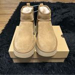 UGG  mustard seed wool platform heeled ankle boots booties shoes women’s 9 new Photo 7