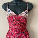 Japna  | Floral Print Smocked Boho Jumpsuit Sz M Photo 1