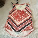 Lucky Brand  large 100% cotton boho Americana paisley comfy summer tank top​​​ Photo 9