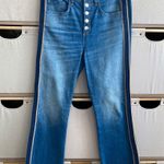 Veronica Beard  stripe high rise crop jeans Photo 2