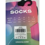 Crocs Crock Socks Size Adult Medium Crew Style. Multi Color New Set Of 3 Pair Photo 1