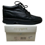 Easy Spirit  Wilson Low Lace Up Boots women’s 8.5 black leather booties with box Photo 0