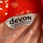 Vintage Devon Polyester‎ Blouse Red Photo 4