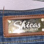 Shicas Jeans gold sequined double button jean shorts Blue Size undefined Photo 8