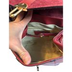 Viola Castelani red ruby leather handbag backpack 548098 made in Italy N… Photo 5