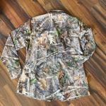 SHE Outdoor Performance Lightweight Long Button Down Shirt TrueTimber Kanati Brown Size L Photo 6