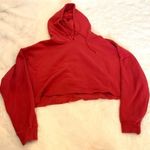 Urban Outfitters Red Cropped Hoodie Photo 0