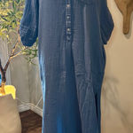 Everyday Ritual "Tracy" gauze caftan Blue Photo 0