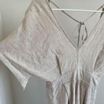 Irene's Story  Linen Cape Dress Tan (Medium) Photo 2
