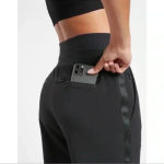 Athleta  Nolita Slim Tapered Crop Pant Black Side Stripe Size 4 Photo 5