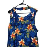 Vintage Jamie Brooke 90s Blue Flower Print Maxi Dress Size 13 Photo 5