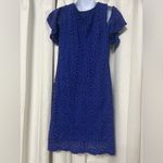 Ronni Nicole  Women’s Blue Lace Midi Dress Size 6 Photo 1