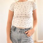 ZARA Floral Baby Tee Photo 2