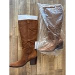 Naturalizer NWT 27 Edit Bellamy, Chestnut Oil Suede Wide Calf Boots size 9.5 Photo 3