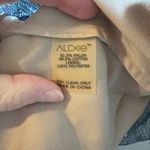 Alexis Isabella Blue Floral Lace Maxi Gown V Neck Spaghetti Straps Ribbon Small Photo 7