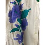 Madlee Original XS Hibiscus Floral Button Down Australian Made White Cotton New Photo 1