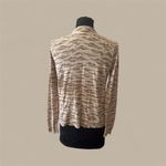 Karen Kane  Beige and Brown sweater with Red size M Photo 1