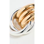 Heaven Mayhem Double Knot Earrings in Mixed Metal One Size Womens Jewelry Silver Photo 1