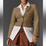Anthropologie  Cropped Blazer Jacket size 12 Photo 2
