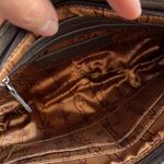 Tignanello Women’s Striped Suede Crossbody Bag Womens Multicolor Elegant Purse Brown Photo 10