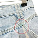 MOTHER Pleated Popular Peg Jeans Thanks Again Straight Leg Cropped High Waist 25 Blue Photo 12