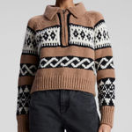 ALC Frank NWT A.L.C. ALC Carter Merino Wool Fairisle Sweater Sz Medium $495 Photo 0